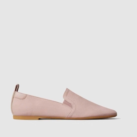 NEW Everlane Slip On Flat Loafer in Dusty Lilac Nude/Pink - Picture 1 of 7